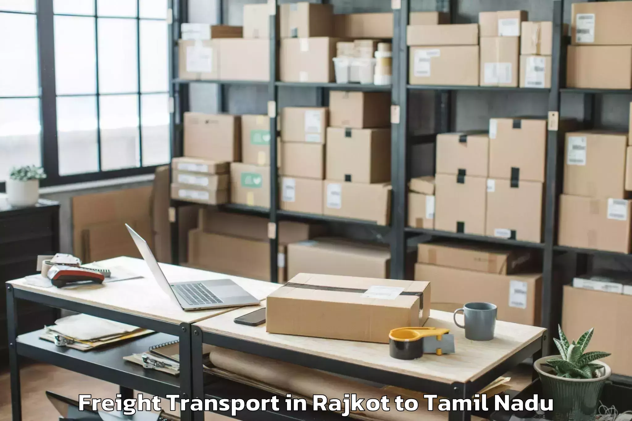 Discover Rajkot to Viraganur Freight Transport